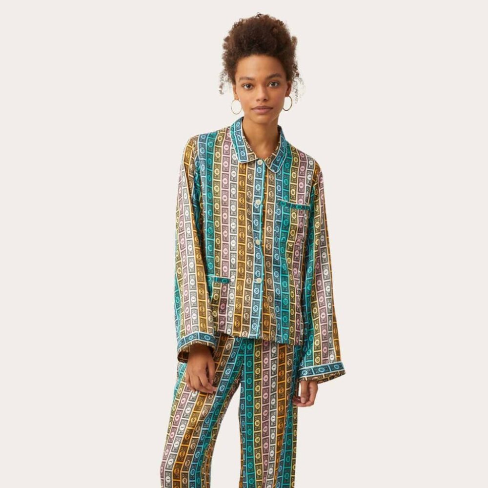 Morgan Lane Chantal Top in Money Stripe